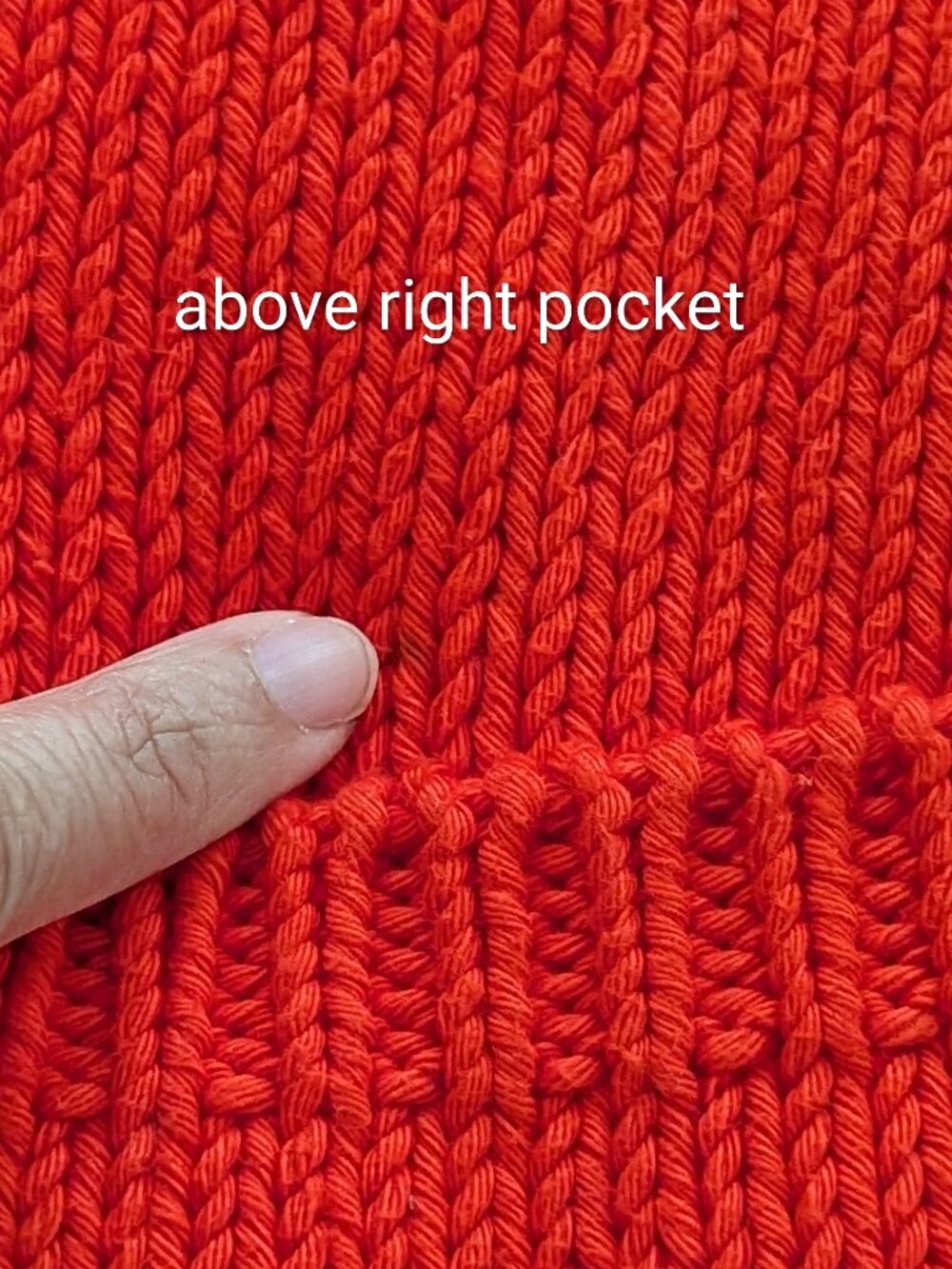 Babaa No. 16 Cardigan in Summer Flame (Red) - Picture 14 of 16